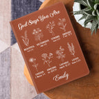 God Says You Are | Personalized Leather Cover Notebook
