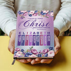 I Can Do All Things Through Christ Who Strengthens Me | Personalized Leather Cover Notebook