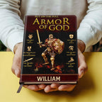 Armor Of God | Personalized Leather Cover Notebook