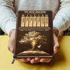 Light Of The Word | Personalized Leather Cover Notebook