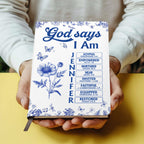 God Says I Am | Personalized Leather Cover Notebook