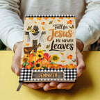 Fall For Jesus  | Personalized Leather Cover Notebook