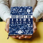 God Says I Am | Personalized Leather Cover Notebook