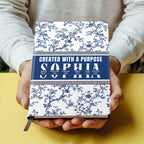 Created With A Purpose | Personalized Leather Cover Notebook