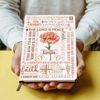 For With God Nothing Is Impossible | Personalized Leather Cover Notebook
