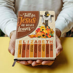 Fall For Jesus  | Personalized Leather Cover Notebook
