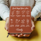 God Says You Are | Personalized Leather Cover Notebook
