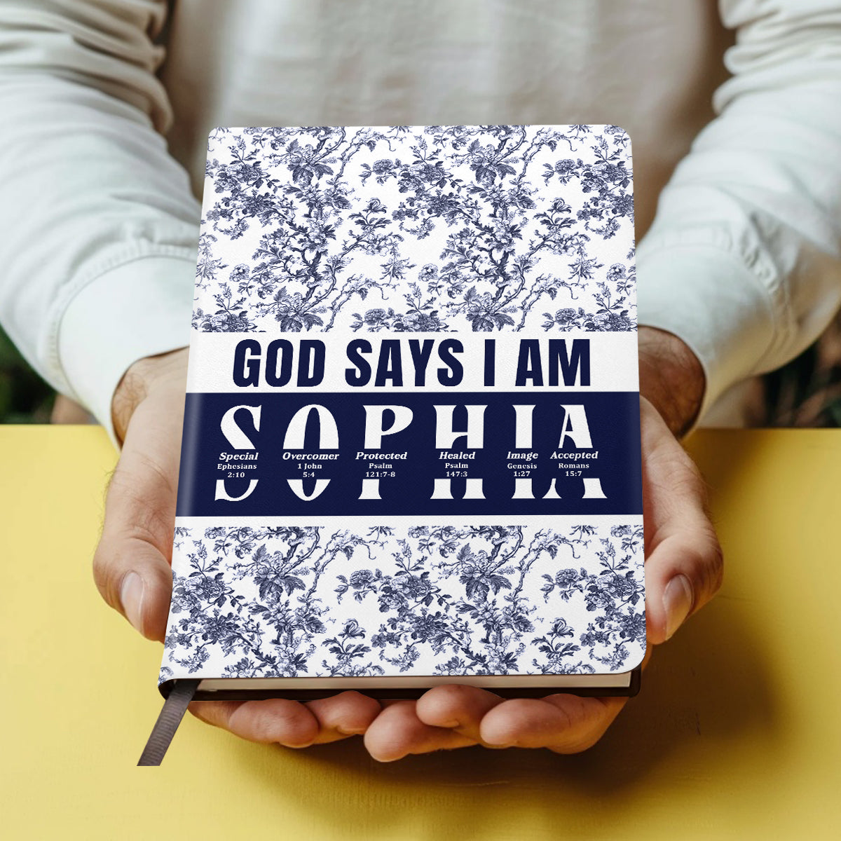God Says I Am | Personalized Leather Cover Notebook