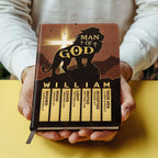 Man Of God | Personalized Leather Cover Notebook
