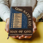 Man Of God  | Personalized Leather Cover Notebook
