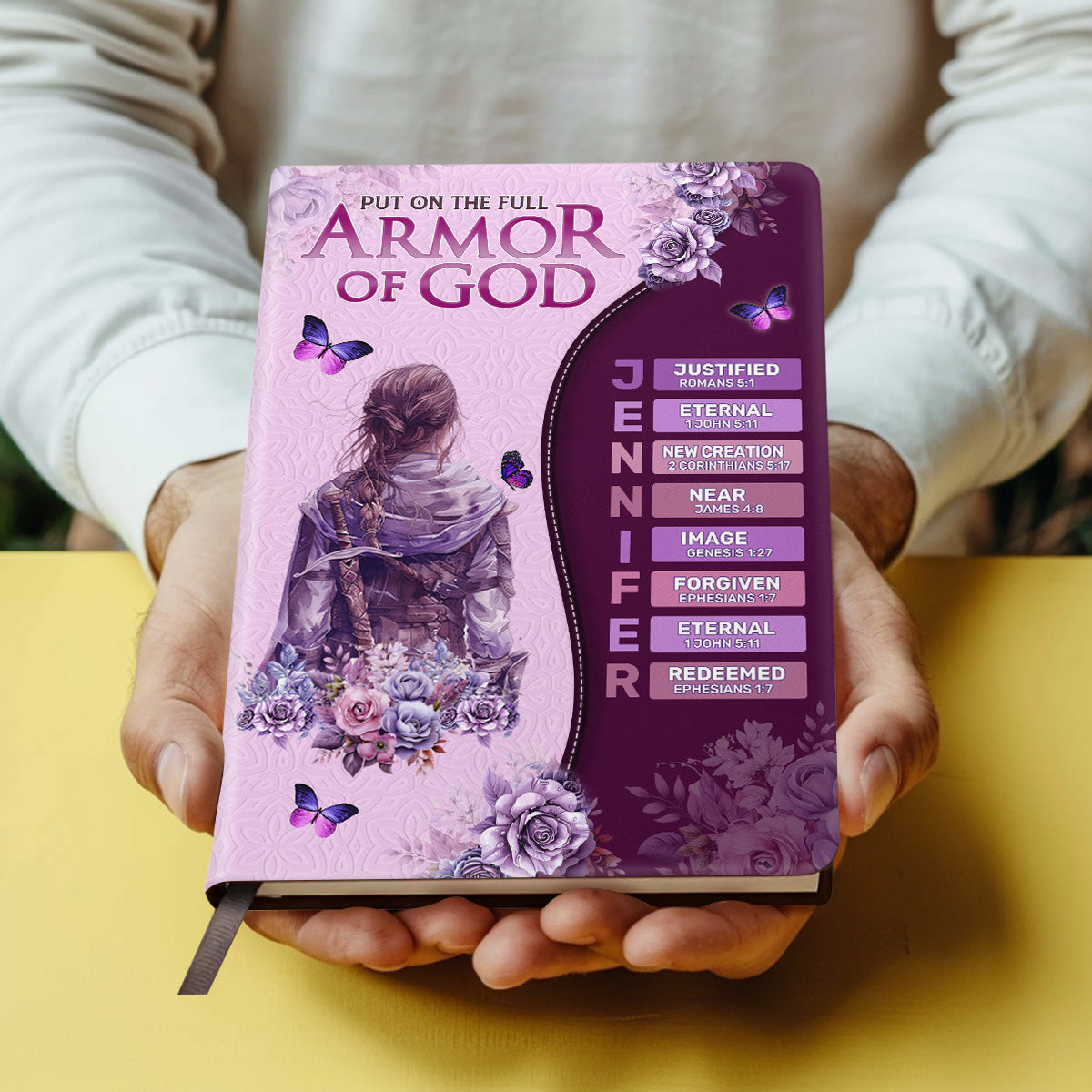 Armor Of God  | Personalized Leather Cover Notebook