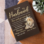 To My Husband | Personalized Leather Cover Notebook