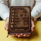 Pastor | Personalized Leather Cover Notebook