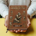 Armor Of God | Personalized Leather Cover Notebook