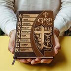 Man Of God | Personalized Leather Cover Notebook