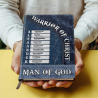 Warrior of Christ | Personalized Leather Cover Notebook