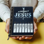 Jesus The Way The Truth The Life | Personalized Leather Cover Notebook