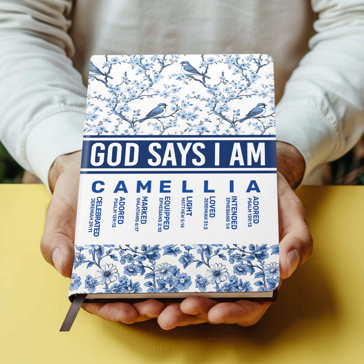 God Says I Am | Personalized Leather Cover Notebook