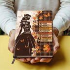 God Is Within Her She Will Not Fall | Personalized Leather Cover Notebook