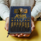 Jesus The Way The Truth The Life | Personalized Leather Cover Notebook