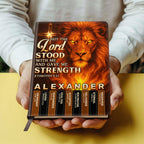 But The Lord Stood With Me And Gave Me Strength | Personalized Leather Cover Notebook