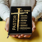 Servant Of Christ | Personalized Leather Cover Notebook