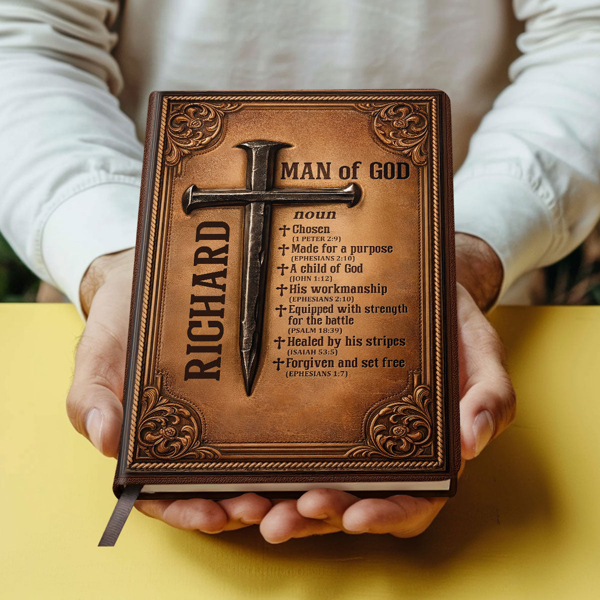 A Child Of God | Personalized Leather Cover Notebook