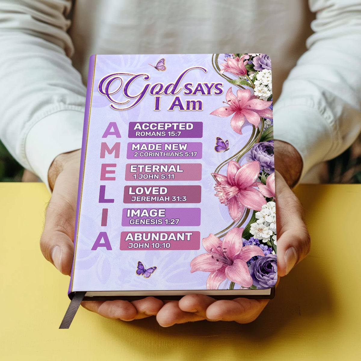 God Is The Author | Personalized Leather Cover Notebook