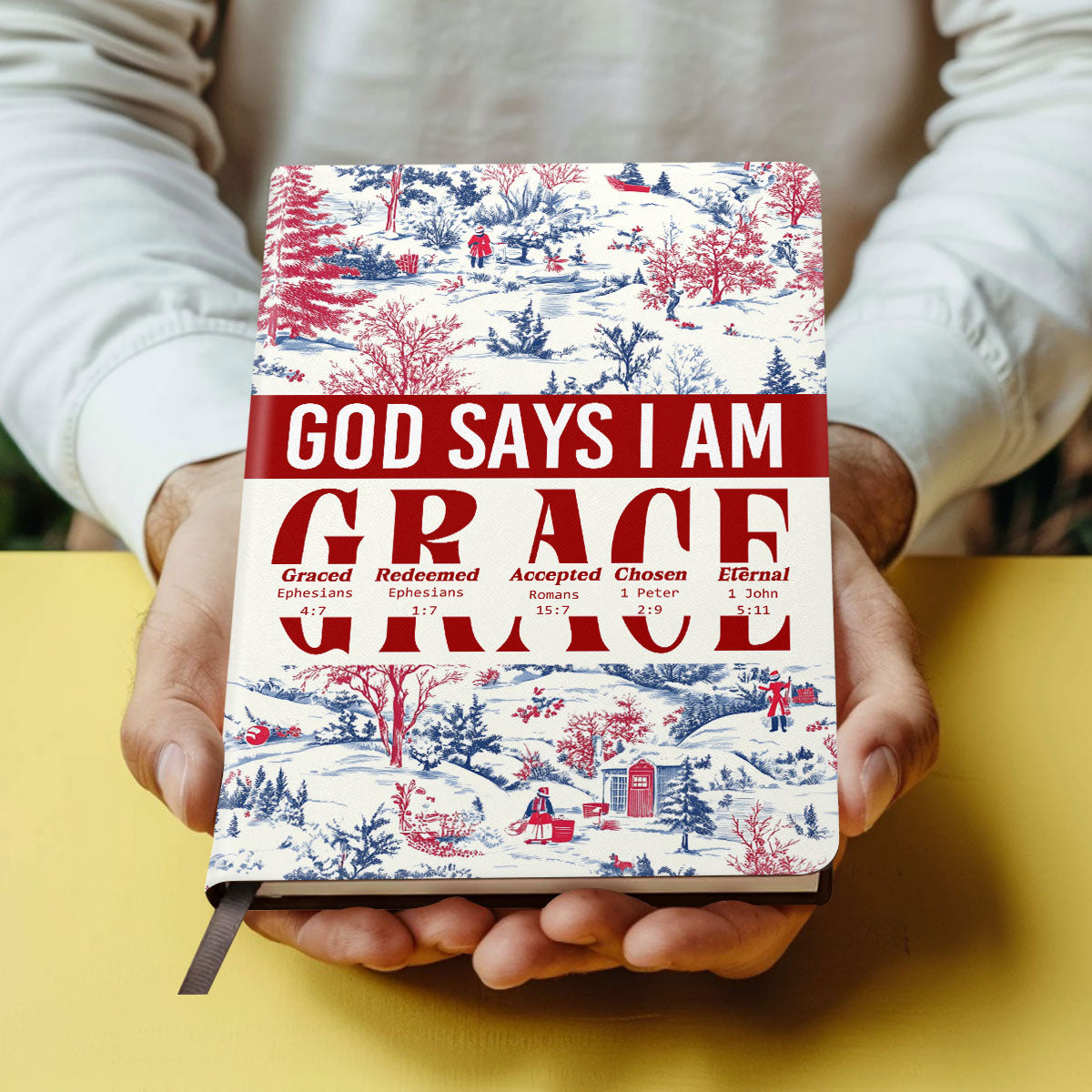 God Says I Am | Personalized Leather Cover Notebook