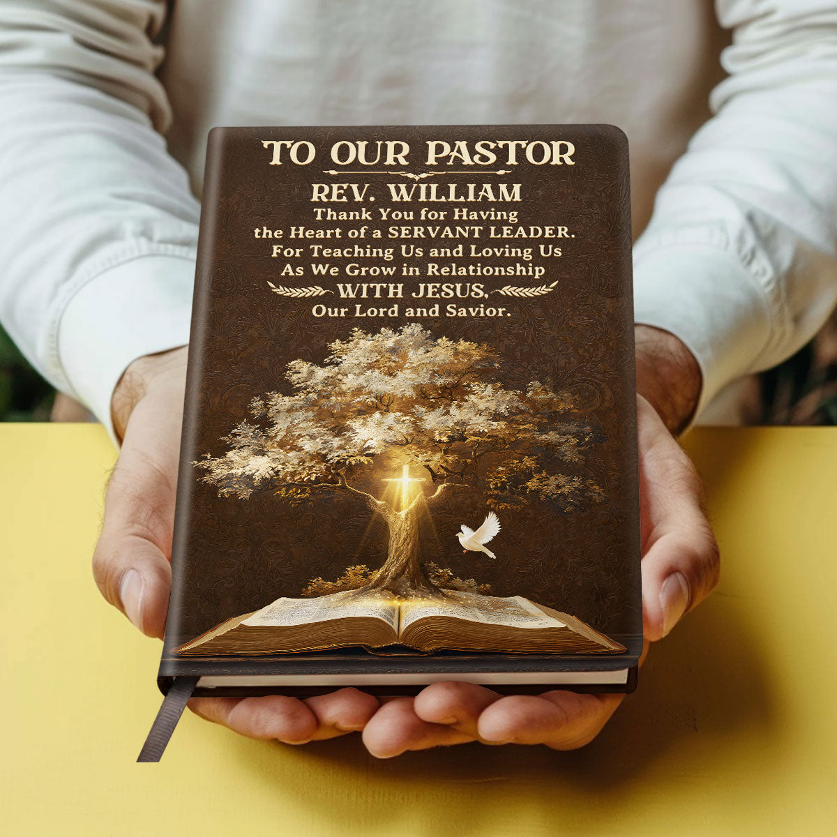Blessed To Have You | Personalized Leather Cover Notebook