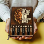 Man Of  | Personalized Leather Cover Notebook