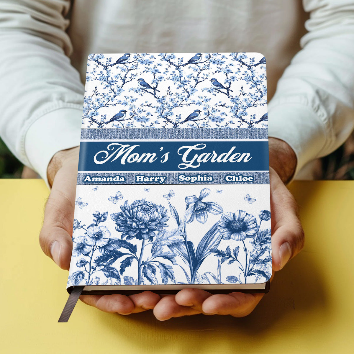 Grandma's Garden | Personalized Leather Cover Notebook