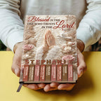Blessed Is The One Who Trusts In The Lord | Personalized Leather Cover Notebook