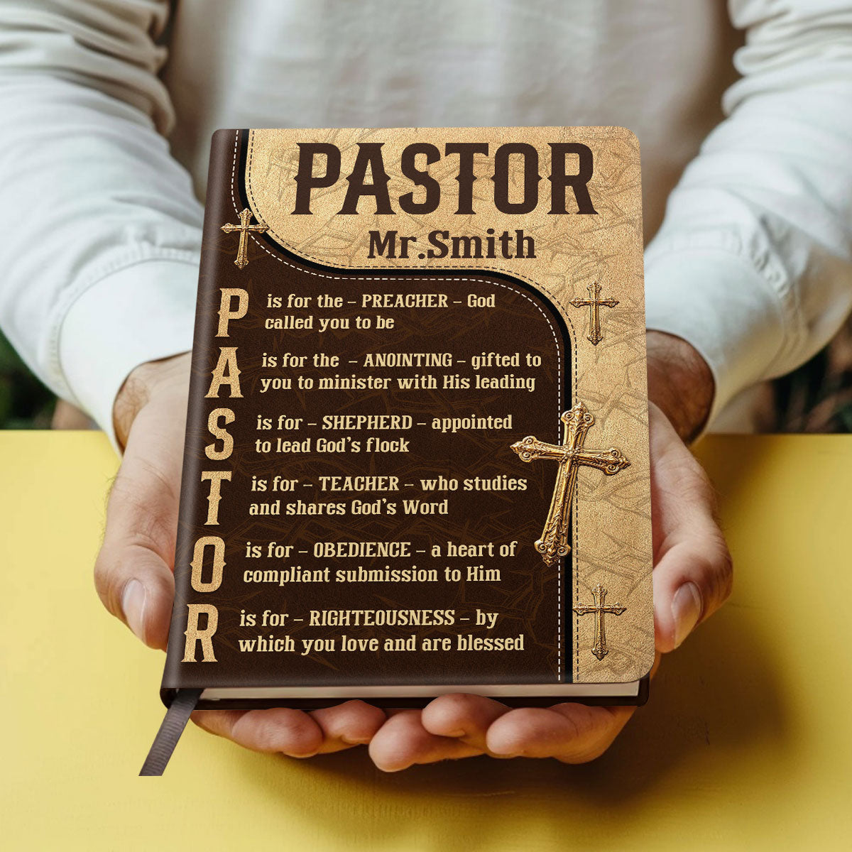 Thank You For All You Do | Personalized Leather Cover Notebook