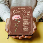 God Says You Are  | Personalized Leather Cover Notebook