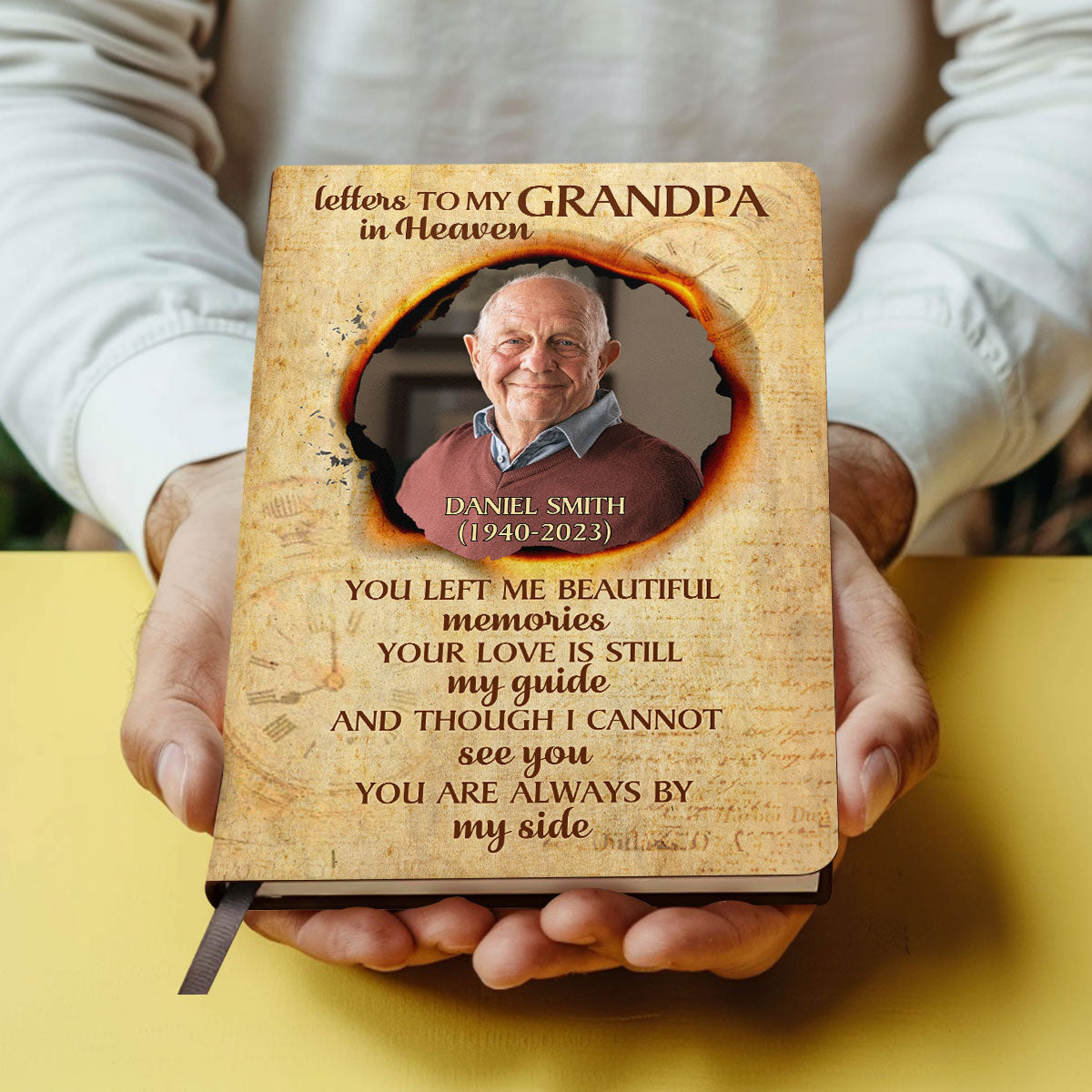 Letters To My Mom | Personalized Leather Cover Notebook