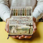 Whispers Of Grace | Personalized Leather Cover Notebook