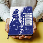 God Is Within Her She Will Not Fall | Personalized Leather Cover Notebook