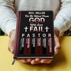 For No Word From God Will Ever Fail | Personalized Leather Cover Notebook