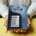 Pastor Your Identity In Christ | Personalized Leather Cover Notebook