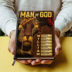 Man Of God | Personalized Leather Cover Notebook