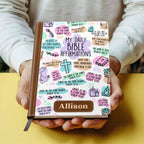 My Daily Bible Affirmations | Personalized Leather Cover Notebook