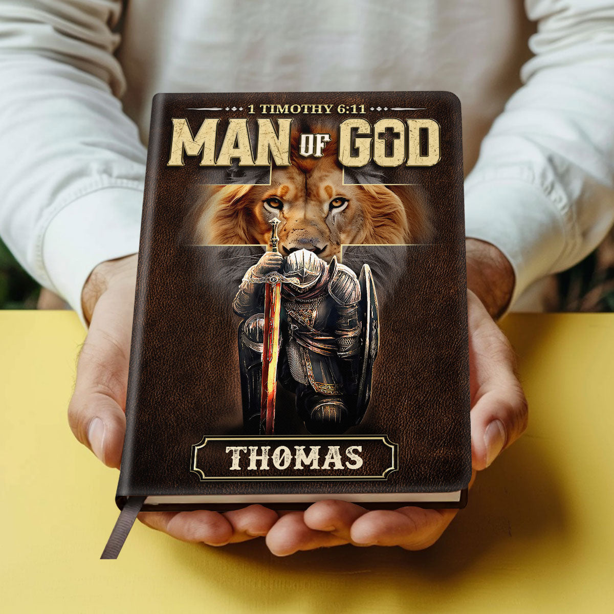 Man Of God | Personalized Leather Cover Notebook