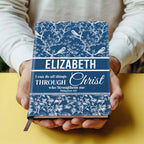 I Can Do All Things Through Christ Who Strengthens Me | Personalized Leather Cover Notebook