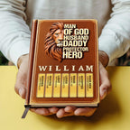 Man Of God | Personalized Leather Cover Notebook