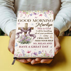 Good Morning This Is God | Personalized Leather Cover Notebook