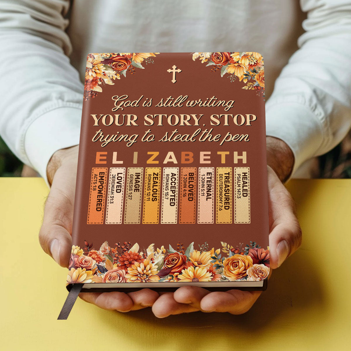 God Is Still Writing Your Story | Personalized Leather Cover Notebook