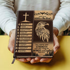 Eagle Of Faith | Personalized Leather Cover Notebook