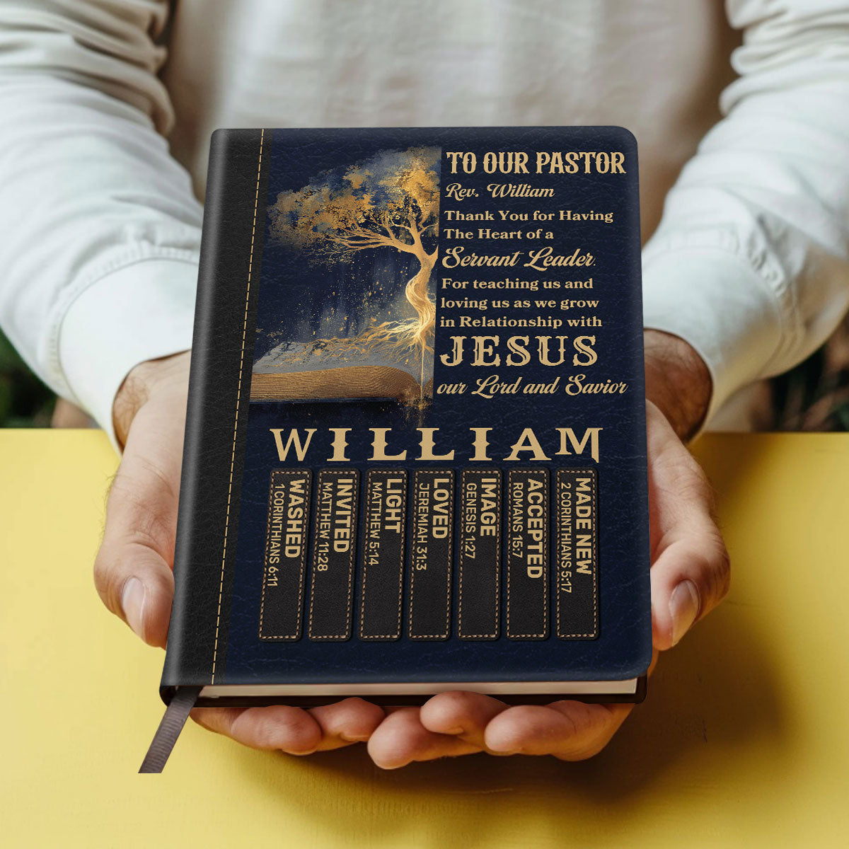 The Shepherd’s Crown | Personalized Leather Cover Notebook