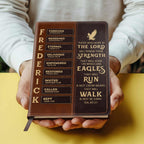Those Who Hope In The Lord Will Renew Their Strength | Personalized Leather Cover Notebook
